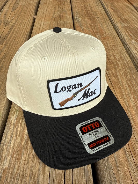 Black/Ivory Patch Hat